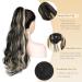 Gairyan 50cm Claw Clip Ponytail Extensions - Long Curly Synthetic Hair for Women | Black & Bleach Options - Buy Online on GoSupps.com