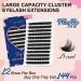 Crislashes D Curl 14mm Cluster Eyelashes - 144 Mixed Fluffy Wispy Eyelash Extensions (Reusable at Home) - Buy Online on GoSupps.com