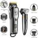 Hatteker Hair Clipper Cordless Hair Trimmer Barber Clipper T-Blade Trimmer Beard Trimmer Nose Trimmer Hair Cutting Grooming Kit Professional IPX7 Waterproof - Buy Online on GoSupps.com
