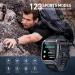 PUREROYI Military Smart Watch for Men - 1.95'' IP68 Waterproof with Bluetooth Call and 123 Sports Modes - Tactical Smartwatch for iPhone and Android - Black - Buy Online on GoSupps.com