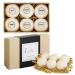 Natural & Organic Bath Bombs with a Variety of Essential Oils  Dye and Paraben Free  Vegan  at Home Spa  Set of 6