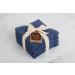 Sticky Toffee Blue Washcloths Set - Soft & Absorbent Oeko-Tex Terry Cotton, 4 Piece Wash Cloths for Body & Face, 13x13 in - Buy Online on GoSupps.com