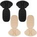 Comnico Heel Cushions - Self-Adhesive Shoe Inserts for Loose Shoes | Comfort for Men & Women | Black & Skin Color Options - Buy Online on GoSupps.com