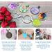 210Pcs Pendant Trays Kit with Glass Cabochon and Necklace Cords Set for Jewelry Making and DIY Crafts - Buy Online on GoSupps.com