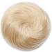 blonde Updo Hair Buns Hair Extensions Human Hair Scrunchie Clip in Ponytail Donut Chignons #613 Bleach Blonde Straight-Type B #613 Bleach Blonde - Buy Online on GoSupps.com