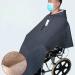 Wheelchair Cloak Winter Thicken Warm Plush Windproof Fleece Wheelchair Blanket Suitable for Men and Women Wheelchair Cosy Leg Cover Large