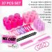 Yes Cart 37 Pcs Hair Rollers With Clips -18 Rollers For Hair Volume (48+36+25mm) Rollers Short hair & Long Hair 12 Clips 2 Combs 1 Braid Device | Velcro Rollers For Hair Curlers Rollers - Buy Online on GoSupps.com