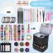 CTWWFS PU Leather Nail Polish Organizer & Lamp Case - Holds 30 Bottles, Manicure Tools Storage - Black - Buy Online on GoSupps.com