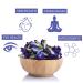 Organic Butterfly Pea Flowers 4.41 oz - Non GMO Verified, Gluten Free, Vegan - Rich in Antioxidants - Free eBook Included - From Thailand - Incas - Buy Online on GoSupps.com