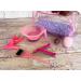 Professional Hairdresser's 8 Piece Pink Tinting or dye Set - includes Tint/ dye Bowl dye brush Measuring Jug two butterfly and two section Clips. Ideal hair dye home kit. - Buy Online on GoSupps.com