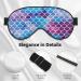 SSIMOO Mermaid Fish Scale Sleep Mask | Adjustable Breathable & Fashionable Eye Mask for Comfortable Sleep | International Shipping Available - Buy Online on GoSupps.com