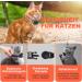 Waterproof Airtag Cat Collar - Reflective Gray XS (18-23cm) with Safety Lock & Elastic for Kittens & Small Dogs - Buy Online on GoSupps.com