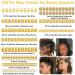 Lucomb 220-Piece Gold Hair Jewelry Set for Braids & Dreadlocks - Metal Cuff Clips Rings & Accessories for Women - Buy Online on GoSupps.com