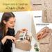 Large Camel Brown Makeup Bag - Stylish Zippered Organizer for Women & Girls | Versatile Travel Pouch with Multiple Compartments - Buy Online on GoSupps.com