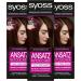 Syoss Syoss Chocolate Touch Up Approach Step 1 (3 x 60 ml) Semi-Permanent 7 Day Root-Free Colour Hair Colour for Quick and Easy Treatment