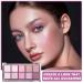 NVLEPTAP 10 Colors Eyeshadow Palette - Matte Nude & Glitter High Pigmented Makeup for Long-Lasting Natural-Looking Eyes - A14 - Buy Online on GoSupps.com
