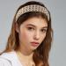 VOCOSTE Tweed Padded Headband Fashion Hairband Knitted Check Pattern White - Buy Online on GoSupps.com