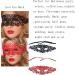 Sexy Lace Eye Mask for Halloween Masquerade Party - Black - Buy Online on GoSupps.com