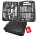 manicure set nail clipper set 30-piece professional manicure kit travel manicure set nail care kit With Luxurious Travel Case (Stainless Steel)