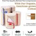 Premium 4 Wide Elastic Bandage Wrap (2 Pack) - Nexskin Latex Free Compression Bandages - Washable & Reusable USA Organic Cotton - Hook & Loop Fasteners - Buy Online on GoSupps.com