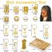 Lucomb 259 Pcs Hair Jewelry for Braids and Locs - Metal Gold Rings, Cuffs, and Clips for Women - Dreadlock Accessories and Decorations - Buy Online on GoSupps.com