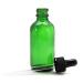 Vivalpex 12 Count Green 2 oz Glass Bottles with Glass Eye Dropper - Perfect for Essential Oils & DIY Projects | International Shipping Available - Buy Online on GoSupps.com