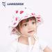 LANGZHEN Baby Girls Beach Sun Protection Hat - Adjustable Wide Brim Toddler Kids Hat for Summer Play - Flamingo-Pink+White -Strawberry 6-12 Months - Buy Online on GoSupps.com