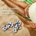 Buy Mnsruu Paw Print Flip Flops | Stylish Comfortable Footwear for Home Hotel Spa & Travel - XS for Men & Women - Buy Online on GoSupps.com