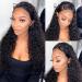 ZLIKE 26" HD Lace Front Wig - Wet & Wavy Human Hair Water Wave Pre-Plucked Glueless 150% Density - Natural Black 13x6 Lace Frontal - Buy Online on GoSupps.com