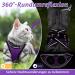 Rabbitgoo Adjustable Cat Dishes Set with Leash - Reflective Stripes for Cats & Kittens - Soft & Durable - Purple - 1 Pack - Buy Online on GoSupps.com