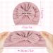 XOKL 2-Piece Soft Stretchy Baby Turban Hats - Newborn Toddler Girl Boy Hat for Kindergarten & Hospital - Pink & White - Buy Online on GoSupps.com