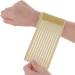 Sibba Elastic Wrist Bandage - 4 Pack Breathable Polyester Compression Bracelets for Men & Women - Carpal Hand Support & Rail Support Belt for Sports & Workouts - Beige - Buy Online on GoSupps.com
