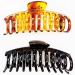 Accglory 5.5 Inches Extra Large Hair Clips for Long Thick Hair - 2 Counts, Non-Slip XL Jumbo Claw Clips Set for Women - Strong Hold, Black and Brown - Buy Online on GoSupps.com