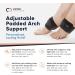 Copper Compression Adjustable Padded Arch Support - 2 Plantar Fasciitis Braces/Sleeves for Foot Pain Relief - One Size Fits All - Buy Online on GoSupps.com