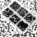 8030 Pieces Flatback Black Rhinestones for Nail, Phone Decorations & Crafts - 6 Mixed Sizes Round Glass Gems for DIY Projects - Buy Online on GoSupps.com