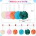 Set of 20 Exfoliating Bath Shower Loofah Sponges - Mesh Body Scrubber Puff Balls for Women Men & Kids - Travel Size 4 Inch - Pink Beige Blue Dark Green Orange - Buy Online on GoSupps.com