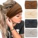 Hair band Women Boho frontal ligaments soft hair bands 18 cm wide headband elastic headband hair accessories for women and girls spread folk material