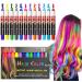 EBANKU 12 Color Temporary Hair Chalk Hair Chalk Pens Crayon for Girls Washable Hair Color Dye Birthday Gifts Christmas Halloween Cosplay Party Favors for Girls Kids Adults