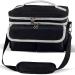 Medicine Storage Bag Pill Bottle Organizer with Portable Small Pouch Travel Medication Bottle Organizer for Emergency Home First Aid Box Kit Empty with Shoulder Strap Black Black Classic