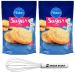 Pillsbury Baking Pillsbury 17.5 Oz Sugar Cookie Mix (Pack of 2) Bundle With Snack Scout Whisk