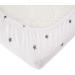 FabiMax Organic Jersey Fitted Sheet for Playpen | 100x100 cm | White/Grey Stars - International Shipping Available - Buy Online on GoSupps.com