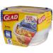 Glad Gladware Entree Plastic Square Containers with Lids 25oz - 5 Count - Buy Online on GoSupps.com