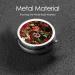 Roses and Daisies Portable Metal Pill Box - Round Mini 3-Compartment Case for Travel | Durable & Stylish Pill Organizer - Buy Online on GoSupps.com