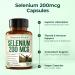 Selenium 200 mcg Capsules High-Potency Selenium Supplement for Thyroid Antioxidant & Immune Support Highly Bioavailable L-Selenomethionine Essential Mineral Supplements Vegan 100 Capsules - Buy Online on GoSupps.com