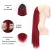 MEIRIYFA Red Ponytail Extension - Long Straight Drawstring 63 cm Ponytail for Women | Shop Now! - Buy Online on GoSupps.com