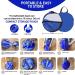 Blue 42'' Kayak Sail - Foldable Downwind Shade with Window - Portable Wind Paddle for Kayak & Canoe - Easy Travel & Carry Pouch - Windsurfing Sail - DOD2035 - Buy Online on GoSupps.com