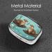 Otters Printing 2 Compartment Small Pill Case - Cute Travel Pill Organizer for Pocket & Purse | Ideal Gift - Buy Online on GoSupps.com