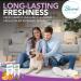 SOL 2pk Assorted Fragranced Carpet Freshener Pet Friendly Odour Eliminator Carpet Deodoriser Powder Long Lasting Clean & Fresh Fragrance in Lavender and Orange Scents Pet Carpet Freshener + Sticker - Buy Online on GoSupps.com