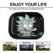 Mini Metal Rolling Tray with Magnetic Lid and Spill Proof Cover - Cute Decorative Tray - 7x5.5 Black - Buy Online on GoSupps.com