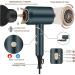 Ionic Hair Dryer 1800W Professional Hair Dryer with 2 Nozzles and 1 Diffuser Powerful Foldable & Portable Blow Dryer with 3 Heat Settings and 1 Cold Air Mode For Home Use and Travel Green - Buy Online on GoSupps.com